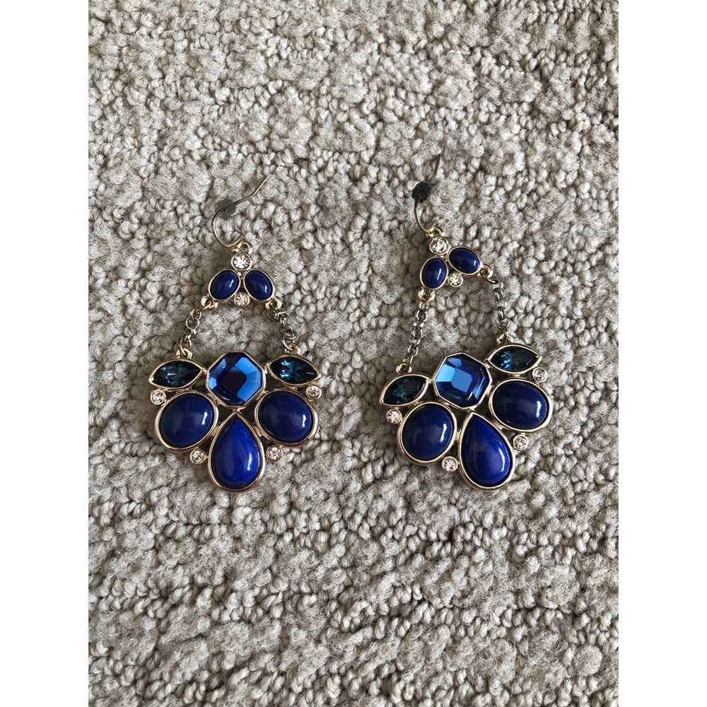 Blue Chandelier Earrings
